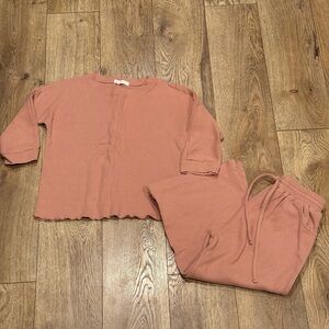 Raised by Water Kids Comfy Set in a Blush Hue- Size 8 years